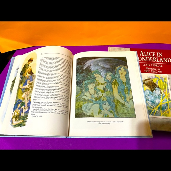 ALICE IN WONDERLAND & PETER PAN HARDCOVER CLASSIC BOOKS NWT BRIMAX 108p. - Picture 11 of 15